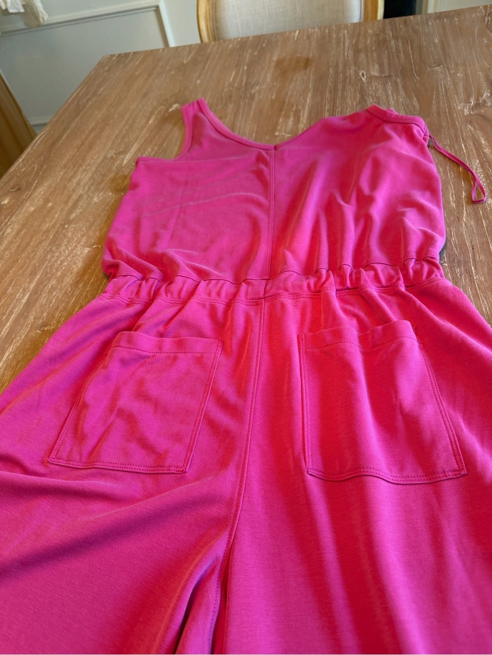 Lou & Grey Hot Pink Sleeveless Jumpsuit - Picture 4 of 4